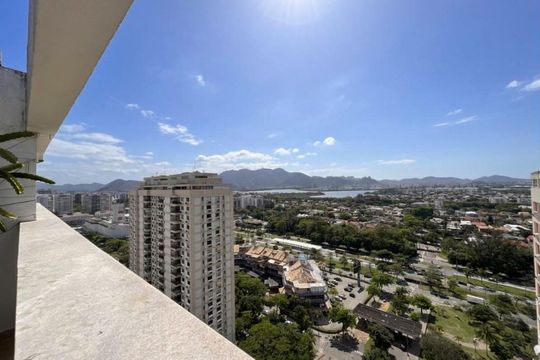 Terraço - Vista de apartamento à venda com 3 quartos, 182m² em Barra da Tijuca, Rio de Janeiro