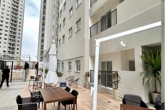 Área comum - Churrasqueira de apartamento para alugar com 2 quartos, 38m² em Vila Campanela, São Paulo