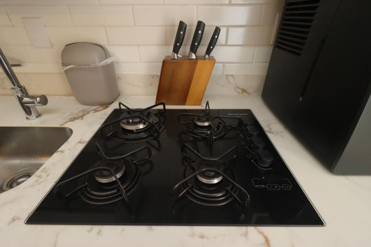 Cozinha - Cooktop de apartamento à venda com 2 quartos, 63m² em Jardim, Santo André