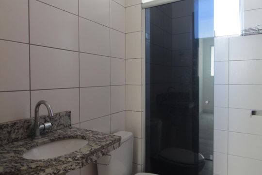 Banheiro Social de apartamento para alugar com 2 quartos, 47m² em Bandeirantes (pampulha), Belo Horizonte