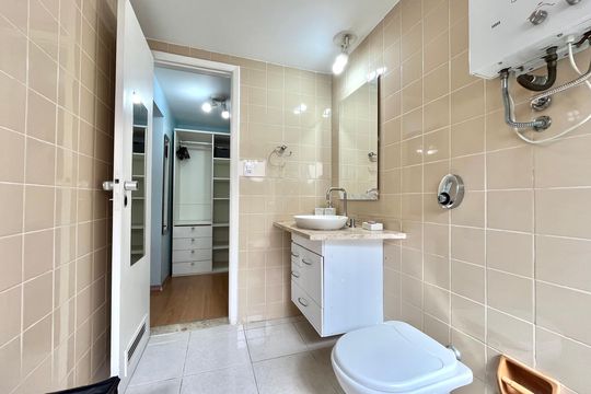 Banheiro da Suíte de apartamento para alugar com 1 quarto, 45m² em Vila Clementino, São Paulo