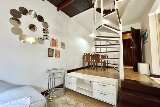 Sala de apartamento para alugar com 1 quarto, 45m² em Vila Clementino, São Paulo