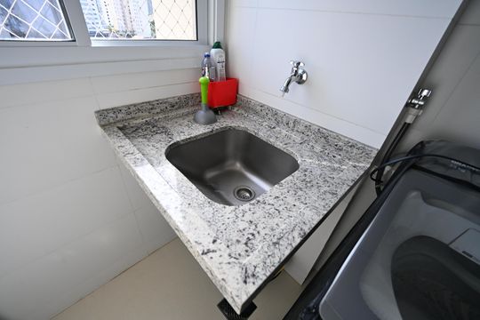 Área de serviço de apartamento à venda com 3 quartos, 125m² em Jardim América, Goiânia