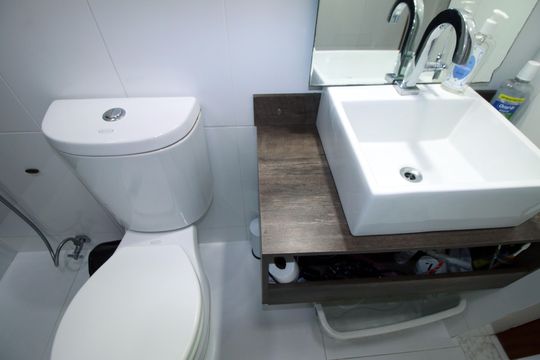 Banheiro de apartamento à venda com 2 quartos, 75m² em Vicente de Carvalho, Rio de Janeiro