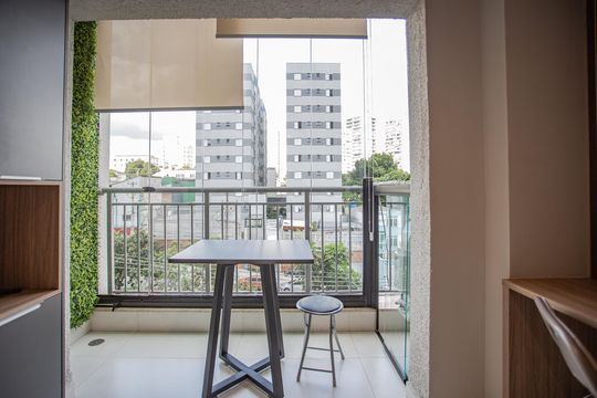 Varanda de kitnet/studio à venda com 1 quarto, 31m² em Ipiranga, São Paulo