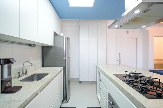 Cozinha de apartamento à venda com 3 quartos, 87m² em Centro, São Caetano do Sul