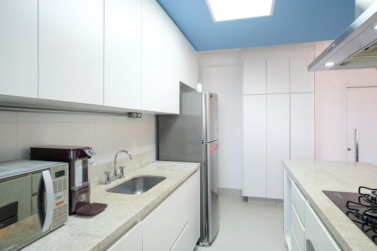Cozinha de apartamento à venda com 3 quartos, 87m² em Centro, São Caetano do Sul