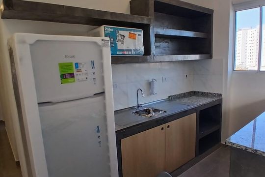 Cozinha de apartamento para alugar com 2 quartos, 45m² em Parque Jabaquara, São Paulo