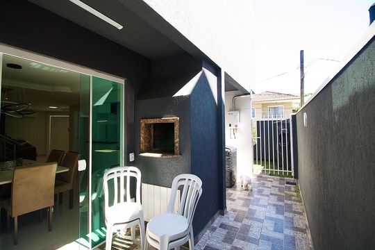 Churrasqueira de casa de condomínio para alugar com 3 quartos, 150m² em Cachoeira, Curitiba