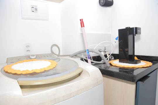 Área de Serviço de apartamento à venda com 2 quartos, 33m² em Vila Carmosina, São Paulo