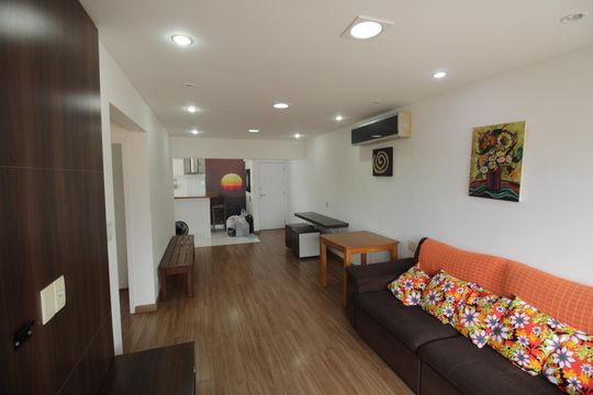 Sala de apartamento para alugar com 2 quartos, 90m² em Campo Grande, Santos