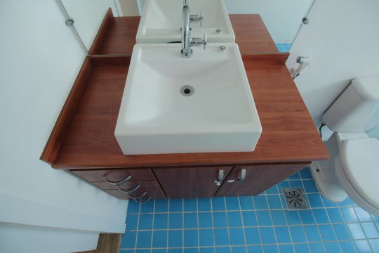 Banheiro de apartamento para alugar com 2 quartos, 90m² em Campo Grande, Santos