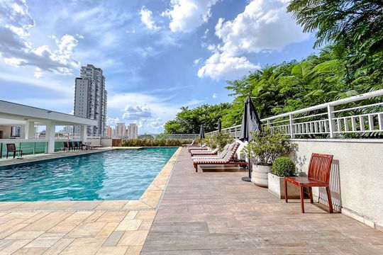 Área comum - Piscina de apartamento à venda com 1 quarto, 45m² em Vila Gomes Cardim, São Paulo