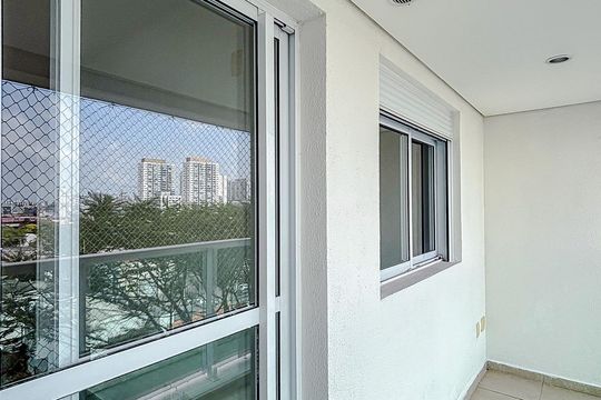 Varanda de apartamento à venda com 1 quarto, 45m² em Vila Gomes Cardim, São Paulo