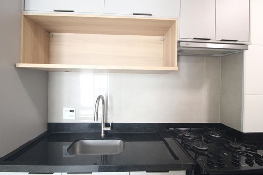 Cozinha de apartamento para alugar com 2 quartos, 37m² em Jardim Campo Grande, São Paulo