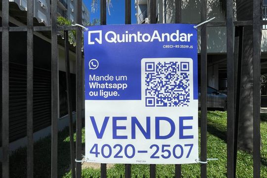 Placa instalada em 07/10/2026com o código PIMZ-264 de apartamento à venda com 2 quartos, 54m² em Santo Afonso, Novo Hamburgo