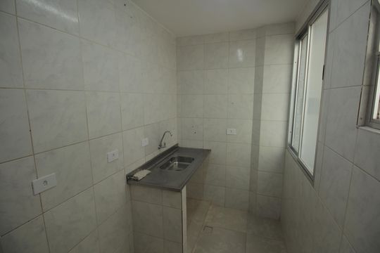 Cozinha e Área de Serviço de apartamento para alugar com 1 quarto, 60m² em José Menino, Santos