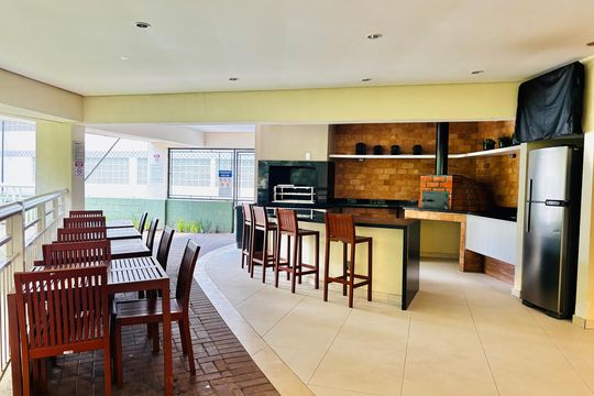 Área comum - Churrasqueira 2 de apartamento à venda com 3 quartos, 123m² em Tamboré, Santana de Parnaíba