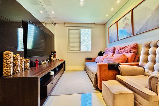 Sala 1 de apartamento à venda com 3 quartos, 123m² em Tamboré, Santana de Parnaíba