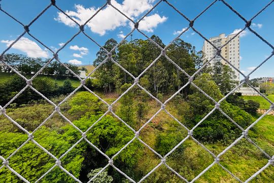 Vista da área gourmet de apartamento à venda com 3 quartos, 123m² em Tamboré, Santana de Parnaíba