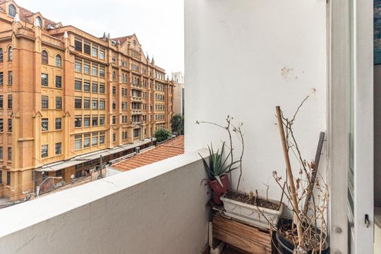 Varanda da Sala de apartamento à venda com 1 quarto, 45m² em Consolação, São Paulo