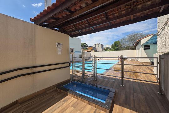 Área comum - Piscina de apartamento para alugar com 3 quartos, 64m² em Jardim Utinga, Santo André