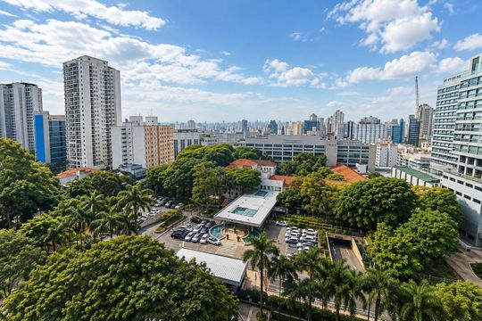 Vista da Sala de apartamento para alugar com 3 quartos, 120m² em Bela Vista, São Paulo