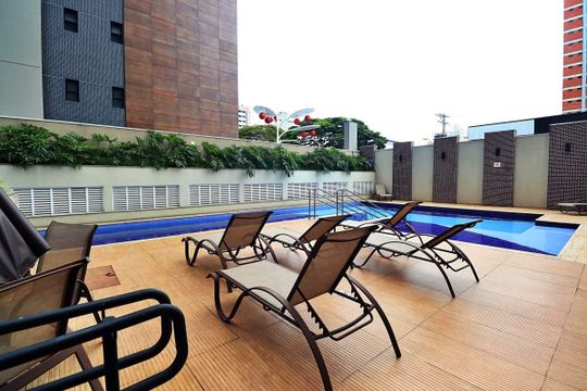 Área comum - Piscina de apartamento para alugar com 2 quartos, 76m² em Jardim, Santo André