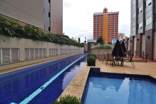 Área comum - Piscina de apartamento para alugar com 2 quartos, 76m² em Jardim, Santo André