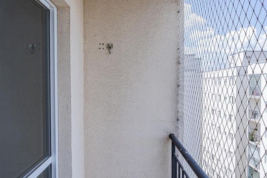 Varanda sala de apartamento para alugar com 2 quartos, 44m² em Vila Cruz das Almas, São Paulo