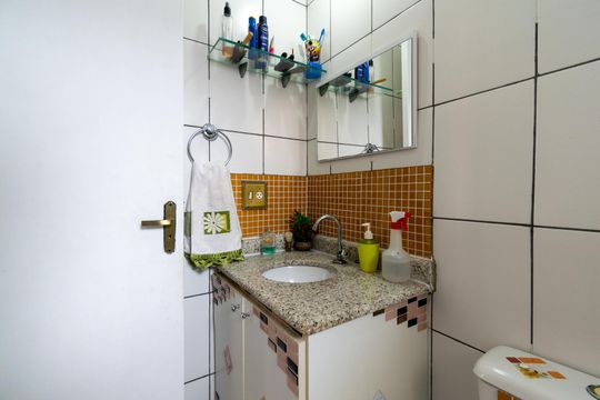 Banheiro de apartamento à venda com 2 quartos, 49m² em Parque Jabaquara, São Paulo