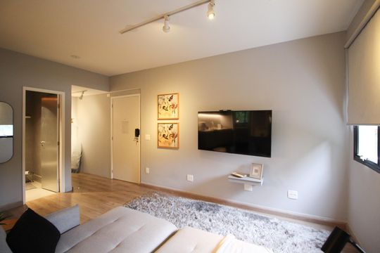 Sala de kitnet/studio para alugar com 1 quarto, 65m² em Vila Nova Conceição, São Paulo