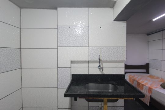 Quarto e Cozinha de kitnet/studio para alugar com 1 quarto, 25m² em São Bernardo, Belo Horizonte