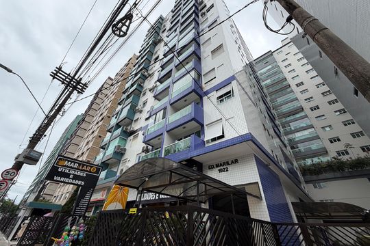 Fachada de kitnet/studio para alugar com 1 quarto, 39m² em José Menino, Santos