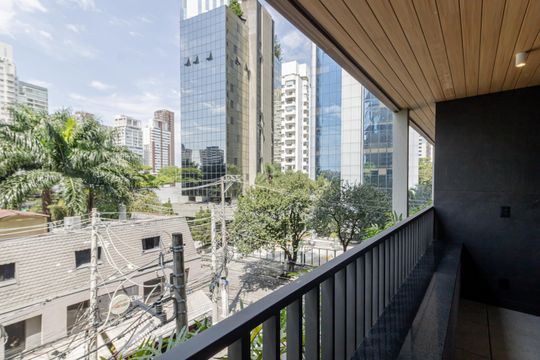 Sacada de kitnet/studio para alugar com 1 quarto, 36m² em Itaim Bibi, São Paulo