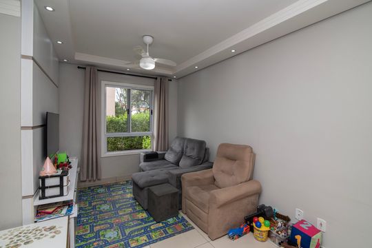 Sala de casa de condomínio à venda com 3 quartos, 93m² em Villa Flora Hortolandia, Hortolândia