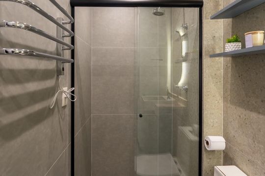 Banheiro de apartamento para alugar com 1 quarto, 27m² em Perdizes, São Paulo