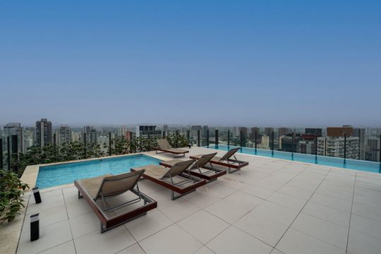 Área externa de apartamento para alugar com 1 quarto, 27m² em Perdizes, São Paulo