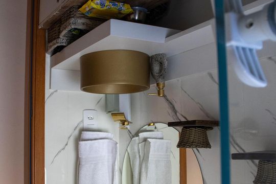 Banheiro de apartamento à venda com 2 quartos, 47m² em Colônia (zona Leste), São Paulo