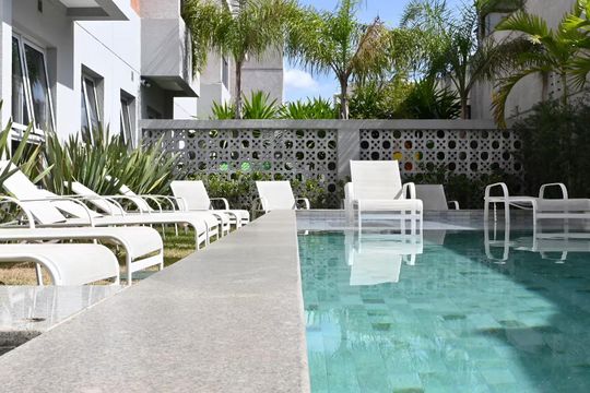 Área externa de apartamento para alugar com 1 quarto, 27m² em Moema, São Paulo