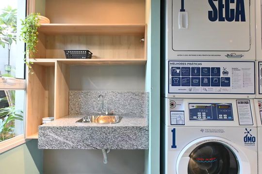 Área externa de apartamento para alugar com 1 quarto, 27m² em Moema, São Paulo