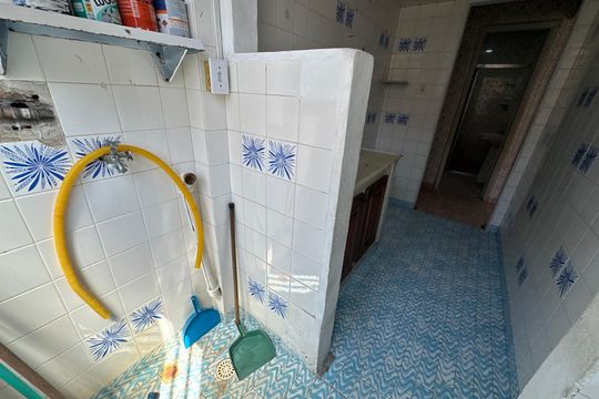 Área de serviço de kitnet/studio para alugar com 1 quarto, 36m² em Centro, São Vicente