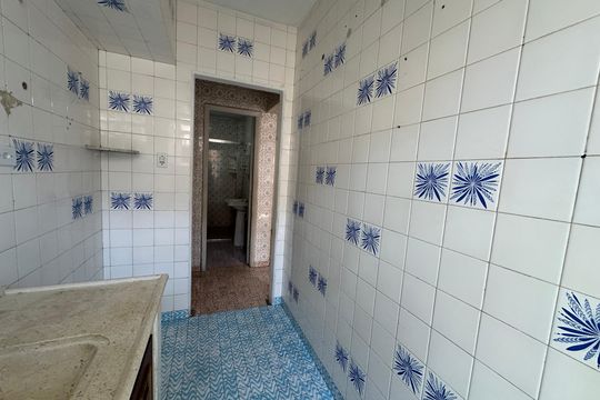Cozinha de kitnet/studio para alugar com 1 quarto, 36m² em Centro, São Vicente
