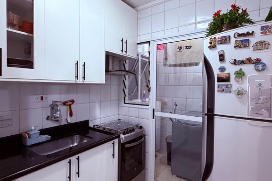 Cozinha de apartamento à venda com 2 quartos, 67m² em Cerâmica, São Caetano do Sul