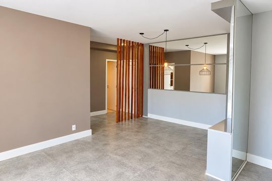 Sala de Estar de apartamento para alugar com 2 quartos, 108m² em Tamboré, Santana de Parnaíba