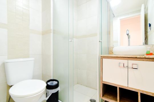 Banheiro Social de apartamento para alugar com 3 quartos, 56m² em Jardim Testae, Guarulhos