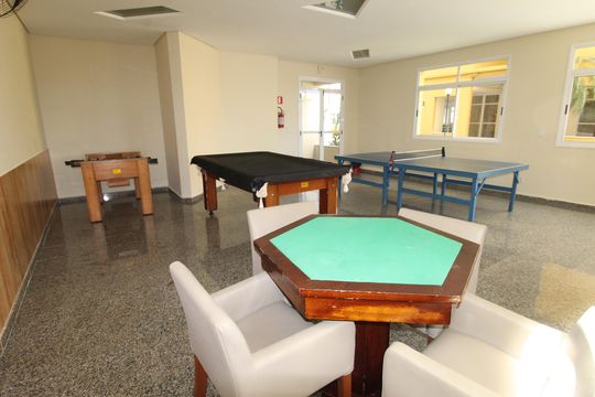 Área comum - Sala de Jogos de apartamento para alugar com 2 quartos, 78m² em Jardim Apolo Ii, São José dos Campos