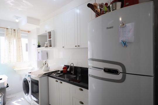 Cozinha e Área de Serviço de apartamento para alugar com 2 quartos, 42m² em Jardim Boa Vista (zona Oeste), Osasco