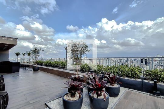 Área comum de kitnet/studio para alugar com 1 quarto, 21m² em Liberdade, São Paulo
