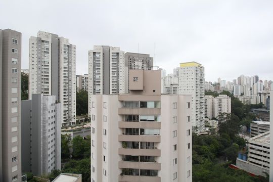 Vista da Varanda de apartamento à venda com 2 quartos, 58m² em Santo Amaro, São Paulo
